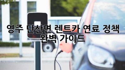 영주 단산면 렌트카 연료 정책 완벽 가이드