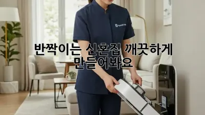 ✨반짝이는 신혼집, 깨끗하게 만들어봐요!✨